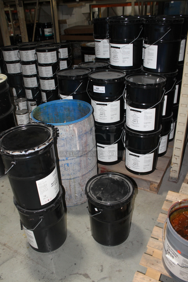 ALL ONE MONEY! PALLET LOT of Various Items Including Poly Buckets of MC Poly Restoration Coating White Part A. BUYER MUST REMOVE. - Image 3 of 4
