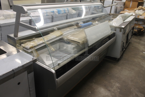 BRAND NEW SCRATCH AND DENT! Metal Commercial Floor Style Deli Display Case Merchandiser. Does Not Come w/ Remote Compressor