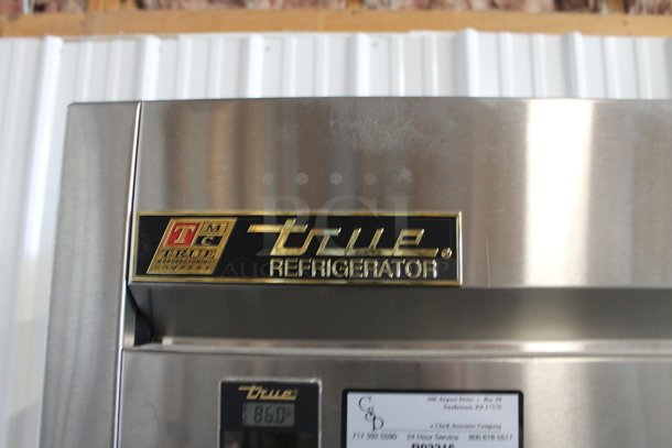 2013 True TS-23G-LD Stainless Steel Commercial Single Door Cooler Merchandiser w/ Poly Coated Racks. 115 Volts, 1 Phase. Tested and Working! - Image 3 of 9