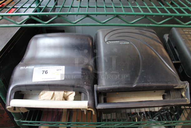 ALL ONE MONEY! Lot of 2 Poly Wall Mount Paper Towel Dispensers - Image 1 of 3