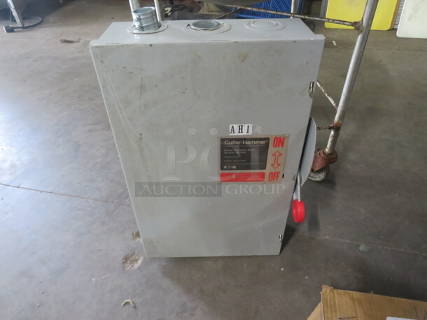 One Cutler Hammer General Duty Safety Switch. 200 Amp. 240 Volt. - Image 1 of 1