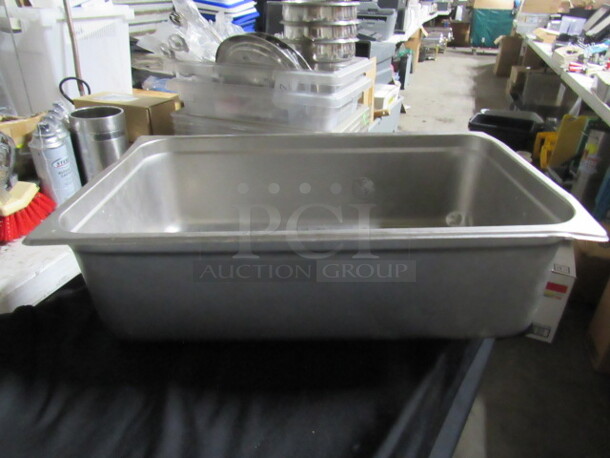 One Full Size 4 Inch Deep Hotel Pan.  - Image 1 of 1