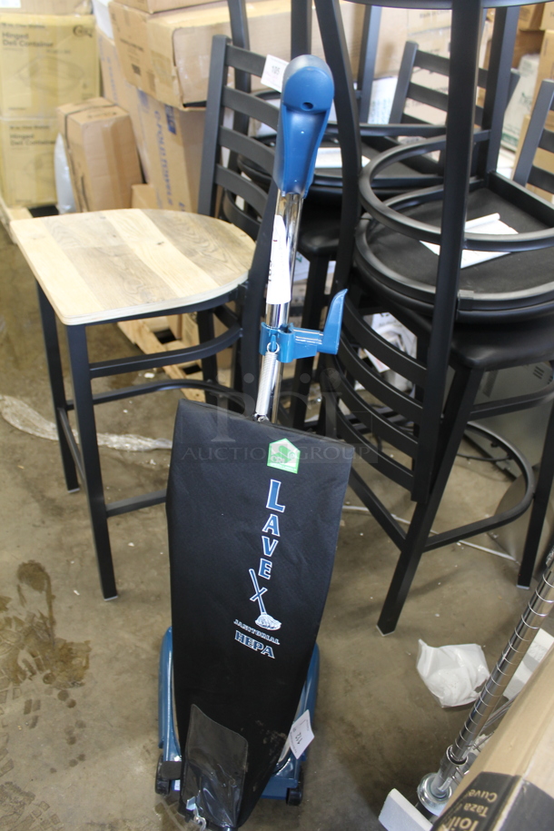 BRAND NEW SCRATCH AND DENT! Lavex P103 457LAVHEPA12 12" Upright Bagged Vacuum Cleaner with HEPA Filtration. 120 Volts, 1 Phase.  - Image 5 of 7