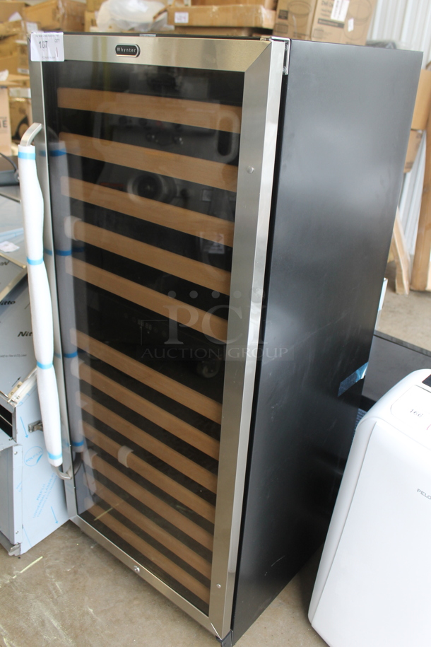 BRAND NEW SCRATCH AND DENT! Whynter BWR-0922DZ 92 Bottle Built-in Stainless Steel Dual Zone Compressor Wine Refrigerator. 115 Volts, 1 Phase. Tested and Working! - Image 2 of 4
