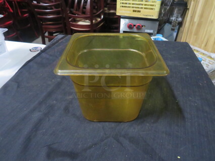 1/6 Size 6 Inch Deep Food Storage Container. 4XBID