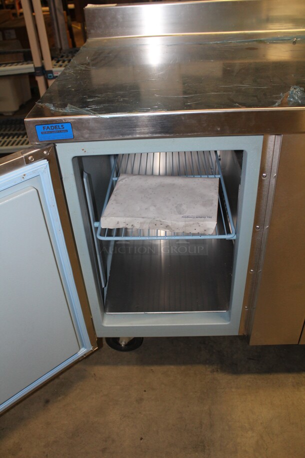 NEW! Delfield Custom Made 2 Door Worktop Freezer On Casters. 67x31x36. 115V/60Hz. Working When Pulled!  - Image 2 of 8