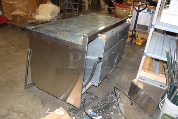 NEW! Delfield Custom Made 2 Door Worktop Freezer On Casters. 67x31x36. 115V/60Hz. Working When Pulled!  - Image 7 of 8