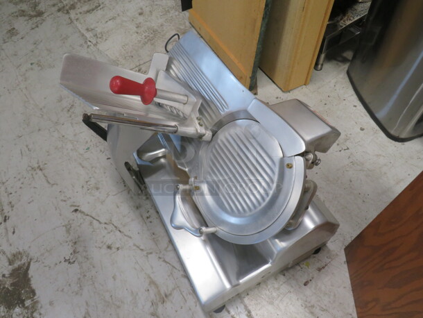 One Fleetwood 12 Inch  Deli Slicer. Model# CX Matic 300/N. 115 Volt. 28X17X18 - Image 4 of 4