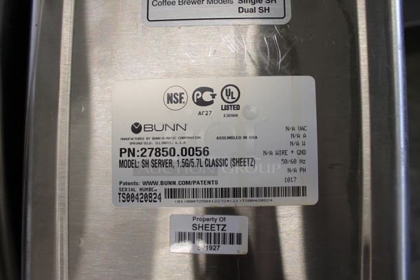 2011 Bunn DUAL SH DBC Stainless Steel Commercial Countertop Coffee Machine w/ 2 Server Satellites. 120/208 Volts, 1 Phase. - Image 7 of 7