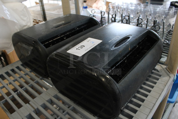 2 Georgia Pacific SofPull Black Poly Wall Mount Paper Towel Dispensers. 13x7x11. 2 Times Your Bid! - Image 2 of 3