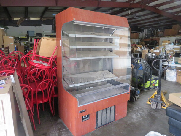 OneR & D Refrigerated Grab And Go Merchandiser With 4 Shelves. Model# TFC-R1. 48X33X80. 1.   - Image 2 of 2
