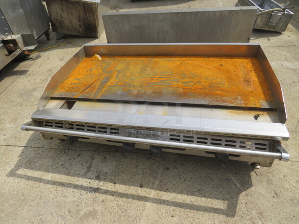 One American Range Natural Gas Griddle. 48X32X14.5