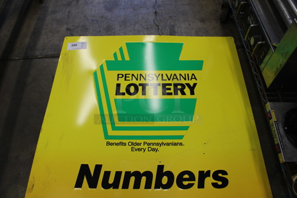 Metal Pennsylvania Lottery Sign. 35x47 - Image 4 of 5