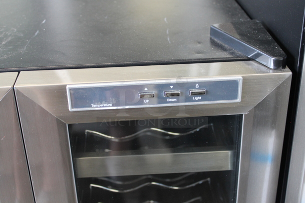 BRAND NEW SCRATCH AND DENT! Whynter WC-321DD 32 Bottle Dual Temperature Zone Freestanding Wine Cooler Merchandiser. 115 Volts, 1 Phase. Tested and Working! - Image 3 of 5