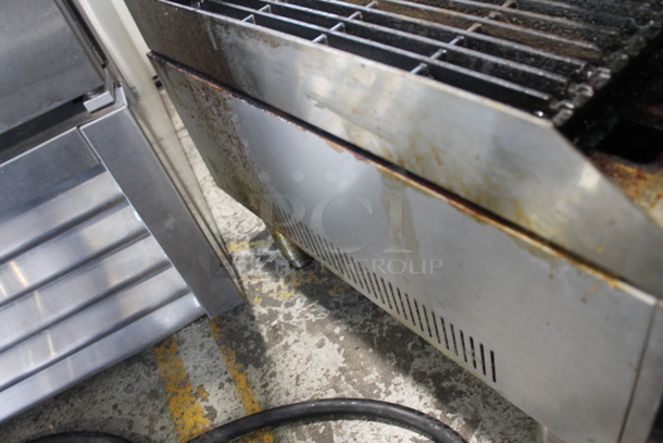 USR Cooking CCB-24 Stainless Steel Commercial Countertop Natural Gas Powered Charbroiler Grill. 60,000 BTU. - Image 5 of 8