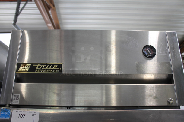 2013 True TG1R-1S ENERGY STAR Stainless Steel Single Door Reach In Cooler w/ Poly Coated Racks on Commercial Casters. 115 Volts, 1 Phase. Tested and Working! - Image 2 of 5