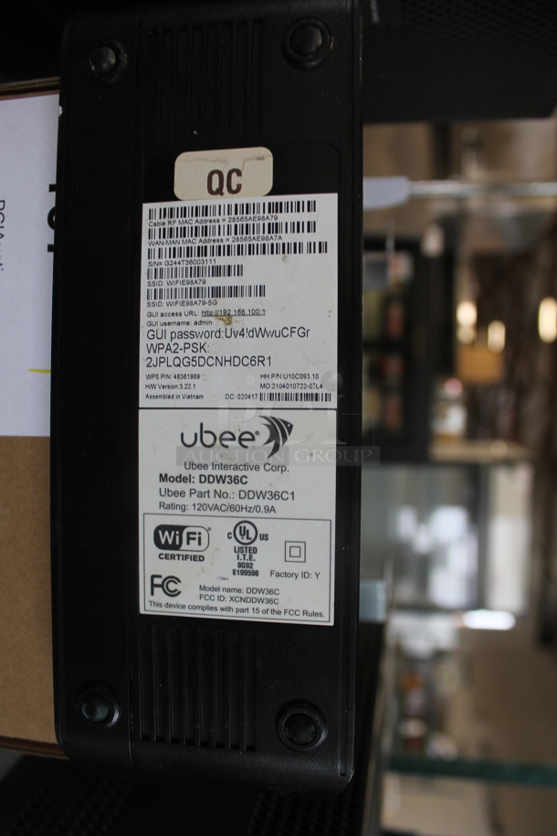 Ubee DDW36C Router. - Image 3 of 3