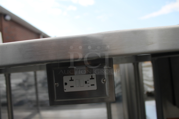 BRAND NEW! Stainless Steel Commercial Table w/ Sink Bay, Faucet, Handles and Under Shelf. Bay 19.5x20 - Image 11 of 11