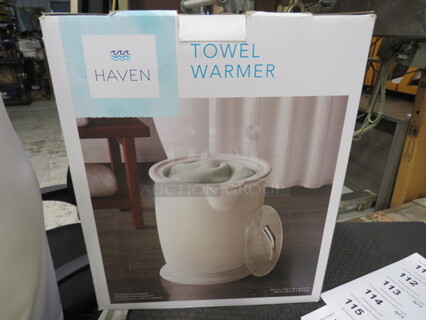 One NEW Haven Towel Warmer.