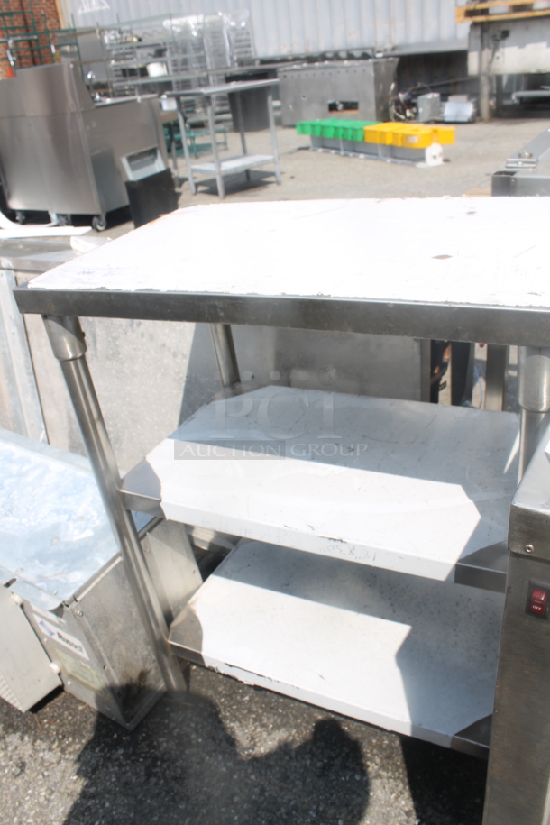 BRAND NEW SCRATCH AND DENT! Stainless Steel Commercial Table w/ 2 Under Shelves. - Image 3 of 3