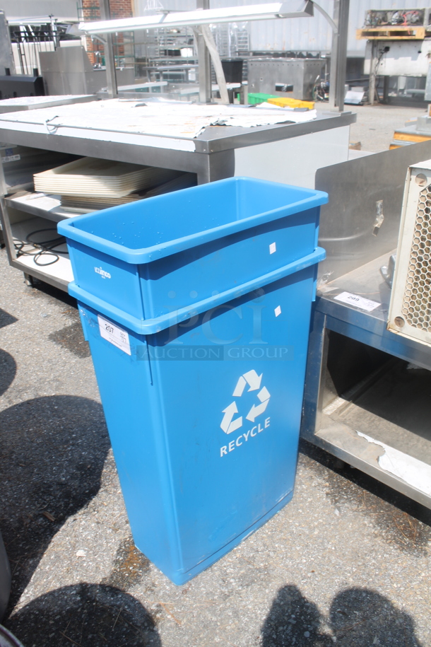 2 Blue Poly Recycling Bins. 2 Times Your Bid! - Image 2 of 3