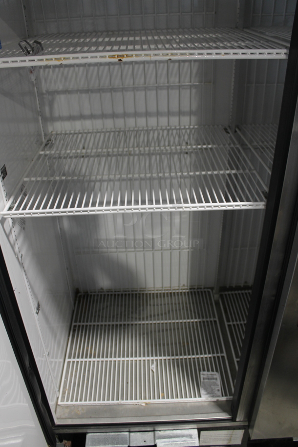 2014 True T-49F ENERGY STAR Stainless Steel Commercial Two Door Reach In Freezer w/ Poly Coated Racks on Commercial Casters. 115 Volts, 1 Phase. Tested and Working! - Image 6 of 8