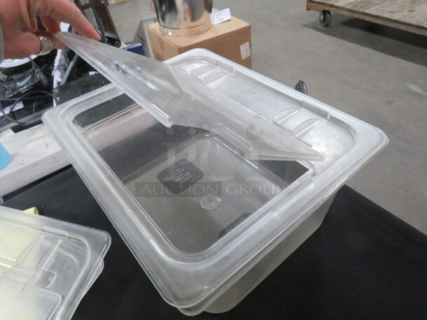 One 1/2 Size 6 Inch Deep Food Storage Container With Flip Lid. - Image 2 of 2