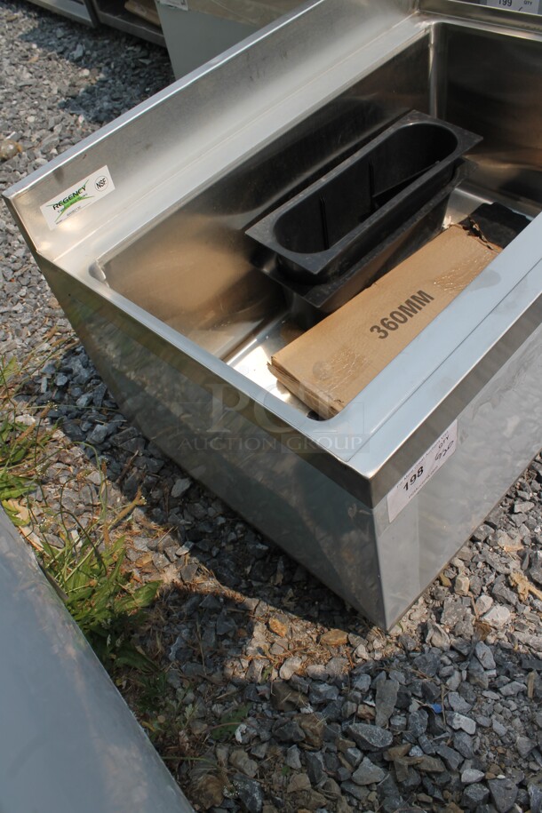 BRAND NEW SCRATCH AND DENT! Regency 600IB2130 Commercial Stainless Steel Underbar Ice Bin.  - Image 4 of 6