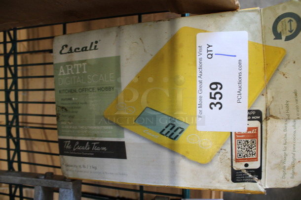 IN ORIGINAL BOX! Escali Countertop Food Portioning Scale. 6.5x9x1 - Image 4 of 4