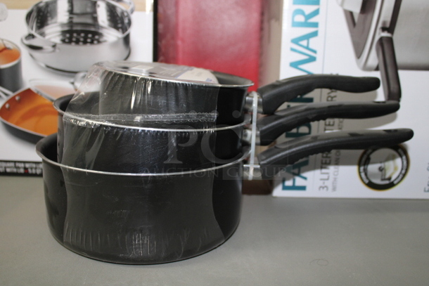 Mainstays 3pc Saucepan Set. 5x Your Bid - Image 2 of 2