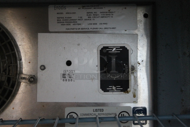 Delfield 406CA-DD1 Stainless Steel Commercial Single Door Undercounter Cooler. 115 Volts, 1 Phase. Tested and Powers On But Does Not Get Cold - Image 3 of 4