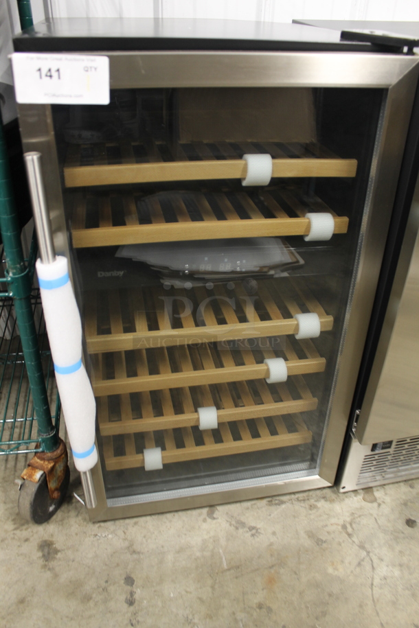 BRAND NEW SCRATCH AND DENT! Danby DWC113BLSDB 38 Bottle Freestanding Dual Zone Wine Cooler Merchandiser. 115 Volts, 1 Phase. Tested and Working! - Image 2 of 4