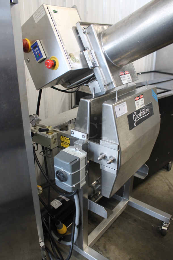 2017 Goodnature EG-260 Stainless Steel Commercial Floor Style Cold Press Juicer on Commercial Casters. 230 Volts, 1 Phase.  - Image 2 of 12