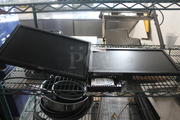 ALL ONE MONEY! Lot of 2 Computer Monitors; Acer V206hQL 20" and Dell E1913c 19" and 1 Hard Drive. - Image 1 of 8