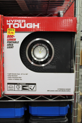 GROUP OF 3!! Hyper Tough 800-LUMEN PORTABLE AREA LIGHT, 3 D Batteries Included. 3x Your Bid. 