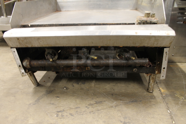 Stainless Steel Commercial Countertop Natural Gas Powered Flat Top Griddle. - Image 3 of 4