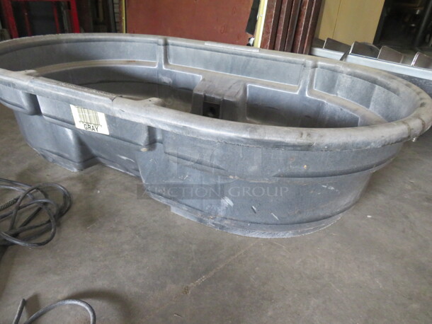 One Poly Ice Down Tub With Drain. 52X31X12 - Image 2 of 2
