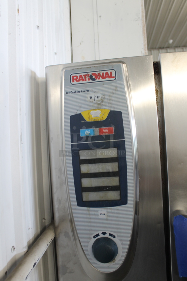 Rational Stainless Steel Commercial Natural Gas Powered Combitherm SelfCooking Center Convection Oven w/ Double Pan Rack Stand on Commercial Casters. - Image 2 of 5