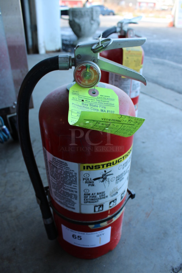 Badger Dry Chemical Fire Extinguisher. 7x6x17