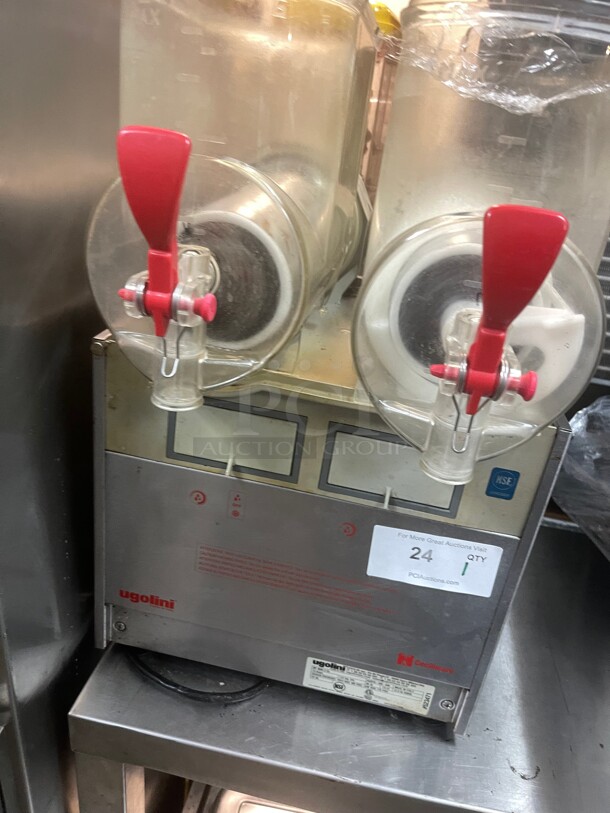 UGOLINI MT (2 Bowls x 10 Liters) 20L Commercial Granita Slush Margarita Smoothie Frozen Drinks Beverage Maker Machine Dispenser - Made in Italy 115 Volt NSF Missing Parts Tested and Working! - Image 3 of 9