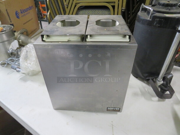 One Stainless Steel Insulated Dual Server. 11X9X13 - Image 1 of 1