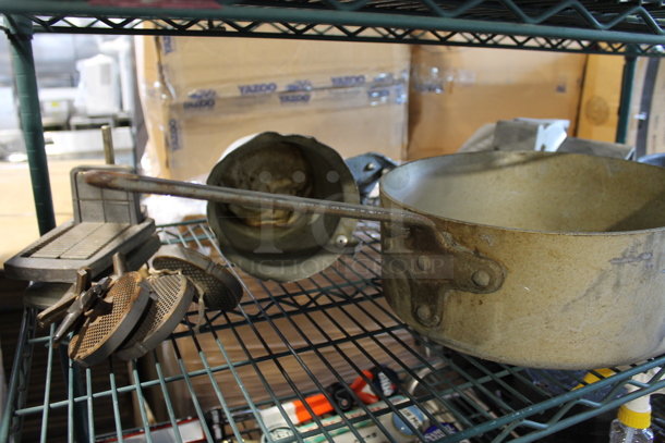 ALL ONE MONEY! Tier Lot of Various Items Including Metal Sauce pans, Pitcher and Skillet. - Image 3 of 3