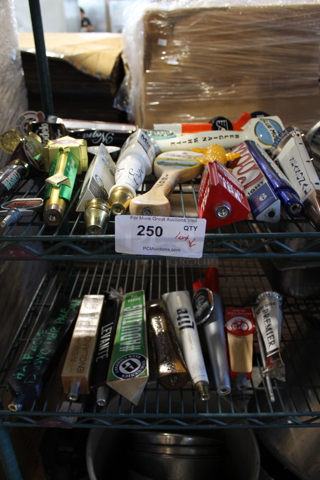 22 Various Beer Tower Handles Including Millet Lite, Dogfish and Leinenkugel. 22 Times your Bid!