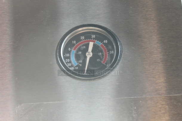 2012 True TG2R-2S ENERGY STAR Stainless Steel Commercial 2 Door Reach In Cooler w/ Poly Coated Racks on Commercial Casters. 115 Volts, 1 Phase. Tested and Working! - Image 3 of 9