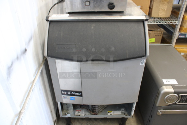 Ice O Matic Model ICEU220HA3 Stainless Steel Commercial Self Contained Ice Machine. 115 Volts, 1 Phase. 24x26x39