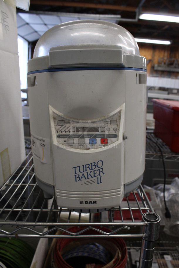 Dak Metal Countertop Turbo Baker II Bread Machine. 9.5x11x14