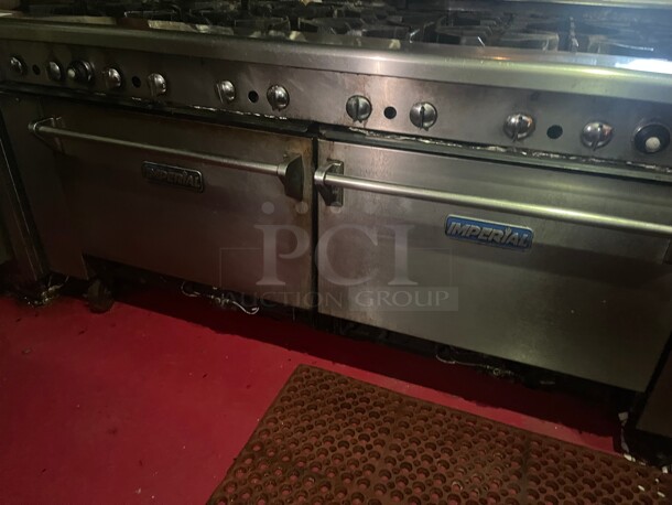 Working! Imperial 12 Burners with Two Ovens Commercial Range NSF Natural Gas Tested and Working! - Image 6 of 6