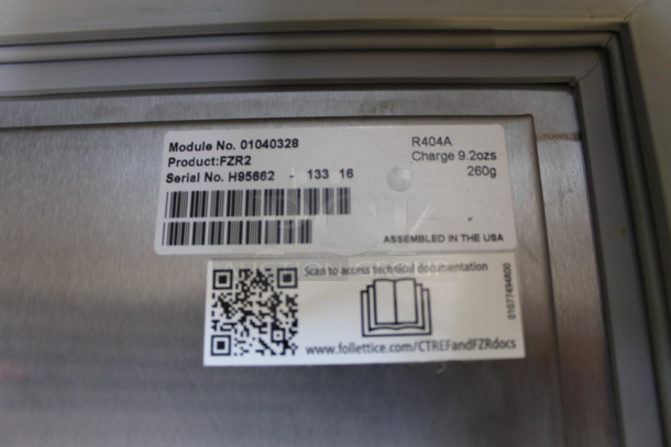 Follett Medical Grade Countertop Freezer FZR2 115 Volt, 1 Phase. Tested and Powers On But Does Not Get Cold
 - Image 5 of 6