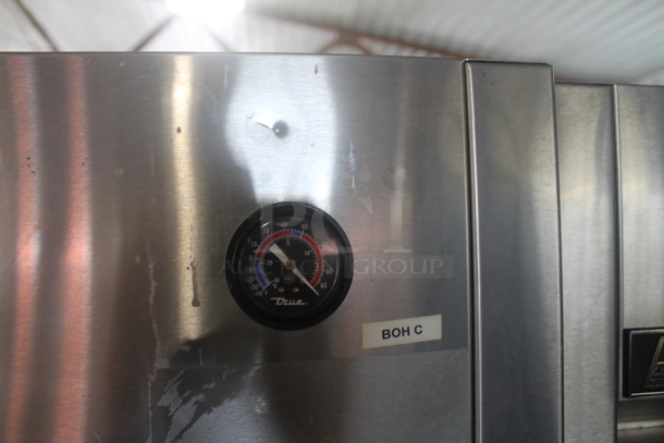 2015 True TG2R-2S Stainless Steel Commercial 2 Door Reach In Cooler w/ Poly Coated Racks on Commercial Casters. 115 Volts, 1 Phase. Tested and Working! - Image 3 of 8