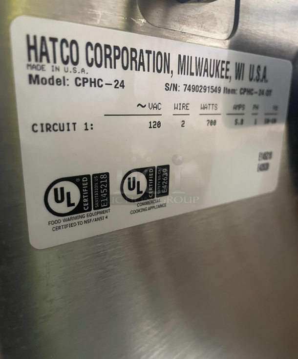 Hatco Convected Pizza Holding Cabinet 120 V/ Like New - Image 4 of 6